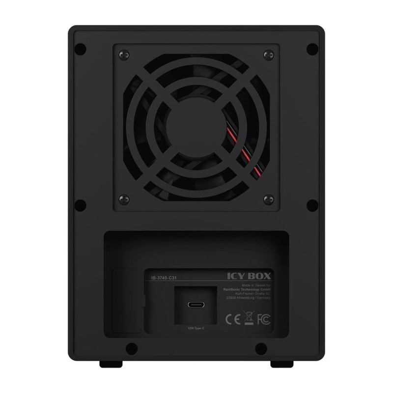 Ohišje za disk IcyBox IB-3740-C31, za 4x 3,5 in 2,5 HDD/SSD