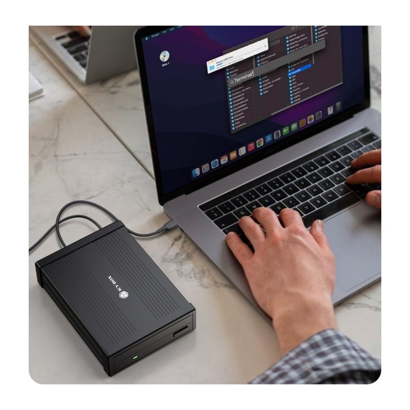 Ohišje za disk IcyBox IB-525-U3 za 5,25 SATA DVD/CD