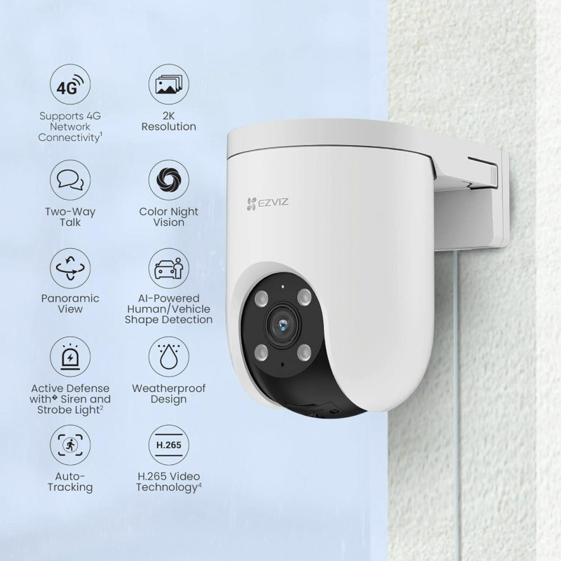 IP kamera EZVIZ H8c 4G, 3.0MP, zunanja, bela