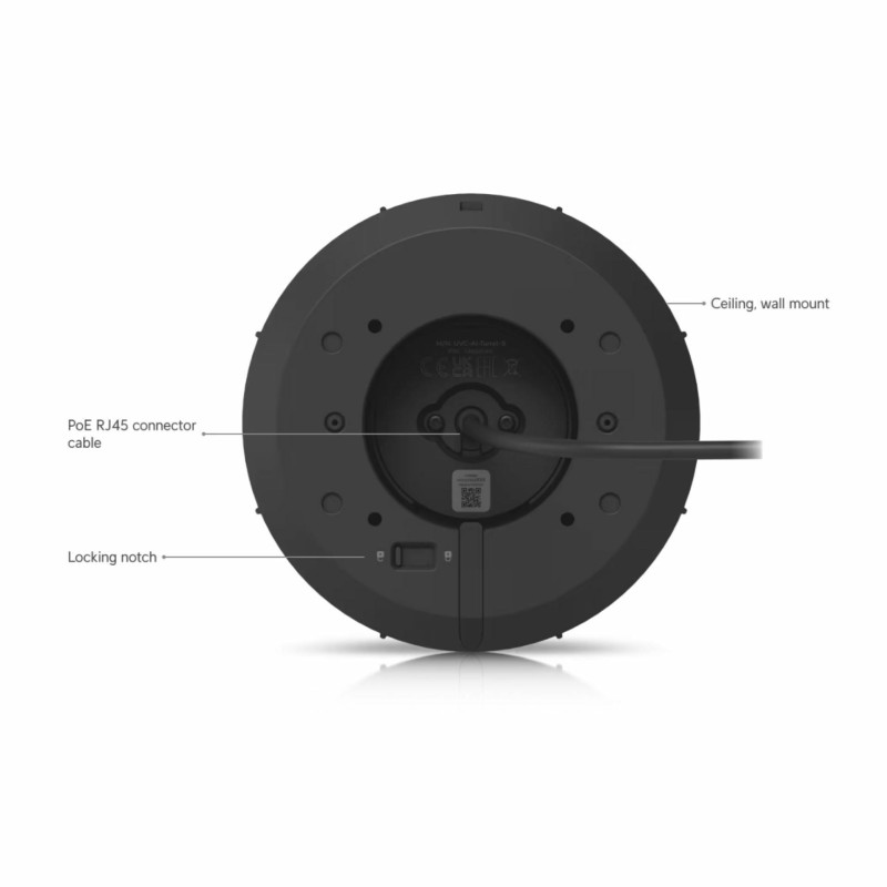 IP kamera Ubiquiti UVC-AI-Turret-B, 8.0MP, zunanja, črna