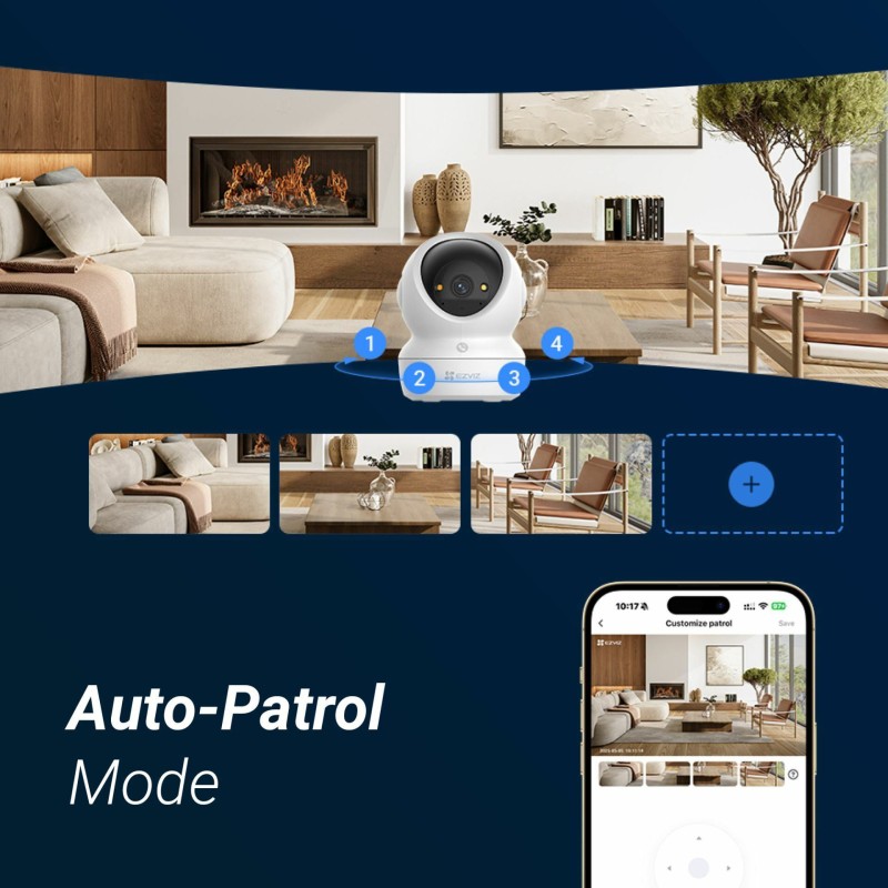 IP kamera EZVIZ H6C G1, 5.0MP, bela