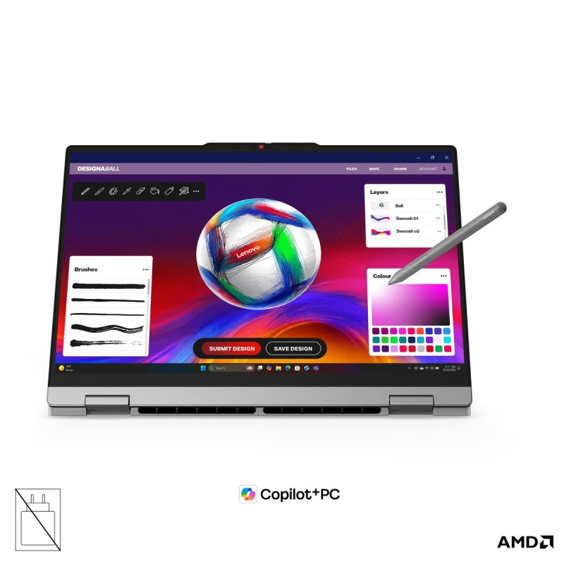 Prenosnik Lenovo IdeaPad 5 2-v-1 Ryzen AI 7 445, 16GB, 512GB, W11H, brez nap.