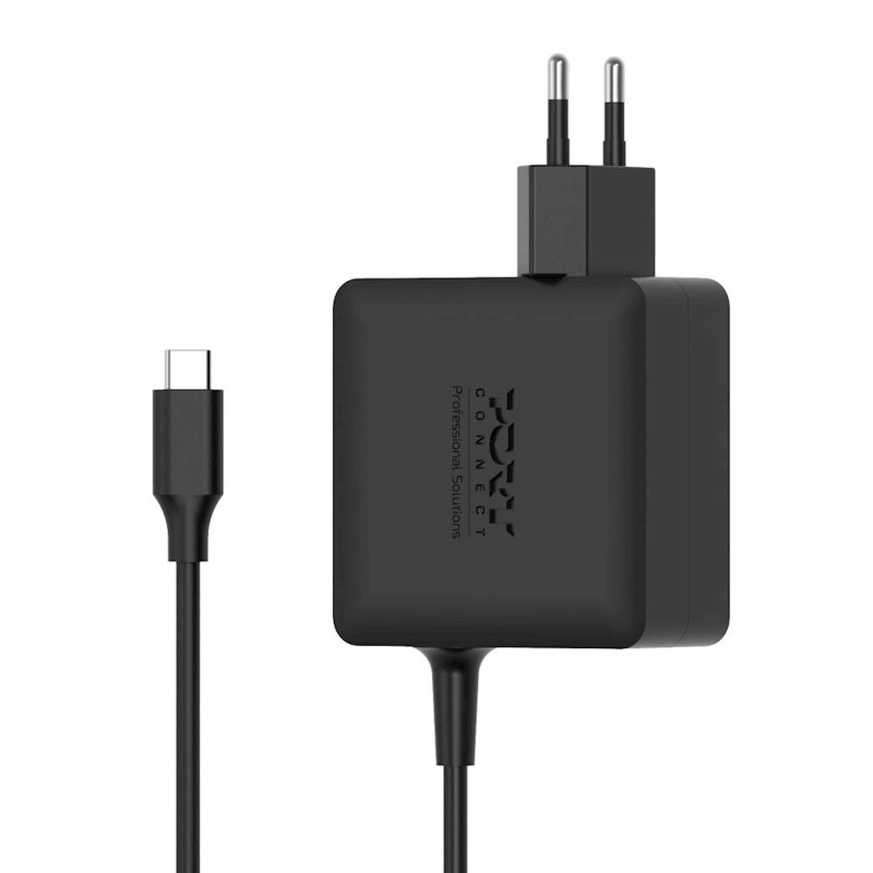 Napajalnik PORT USB-C GaN 65W plug-in EU