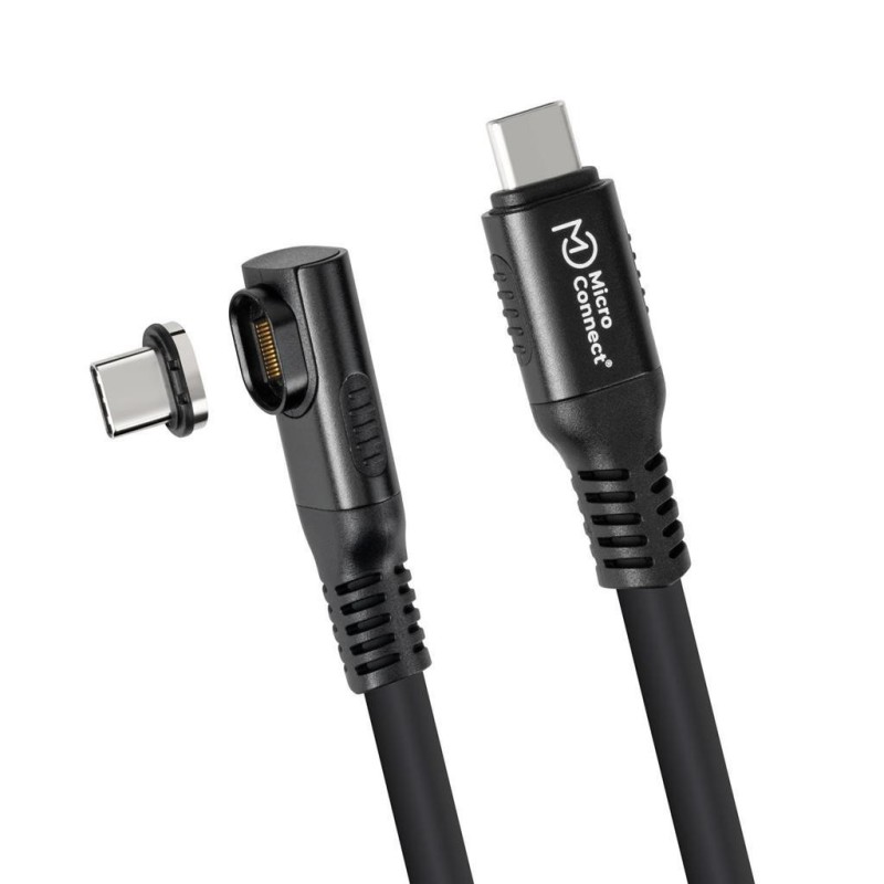 Kabel MicroConnect Premium USB C-C, magnetni, kotni, 1m