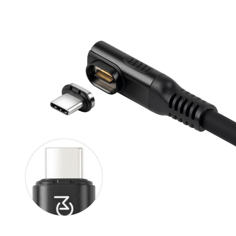 Kabel MicroConnect Premium USB C-C, magnetni, kotni, 0,15m