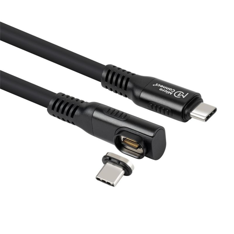 Kabel MicroConnect Premium USB C-C, magnetni, kotni, 0,15m