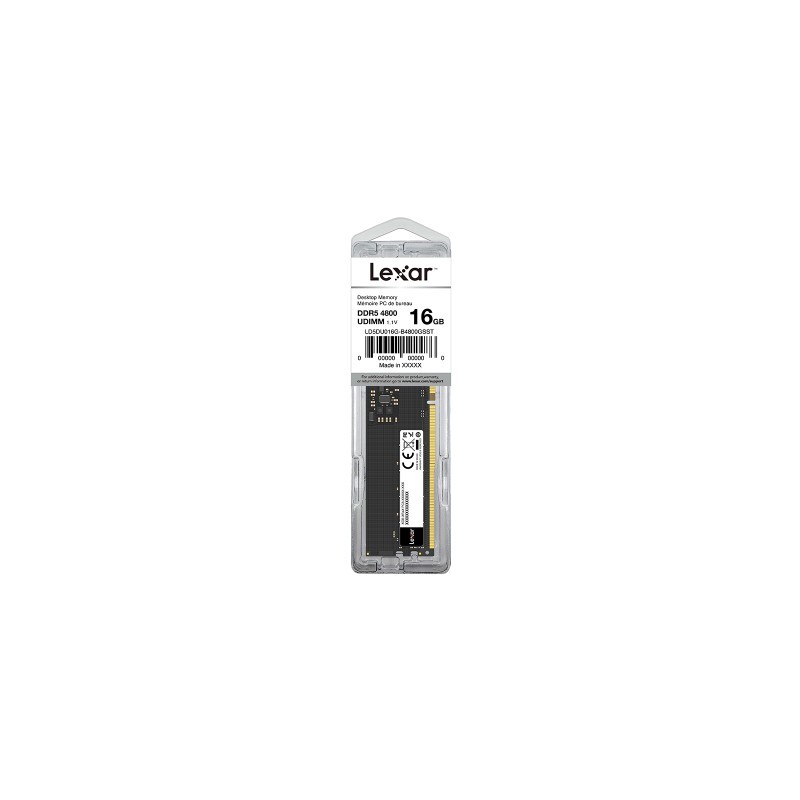 Pomnilnik DDR5 16GB 4800MHz Lexar LD5DU016G-B4800GSST