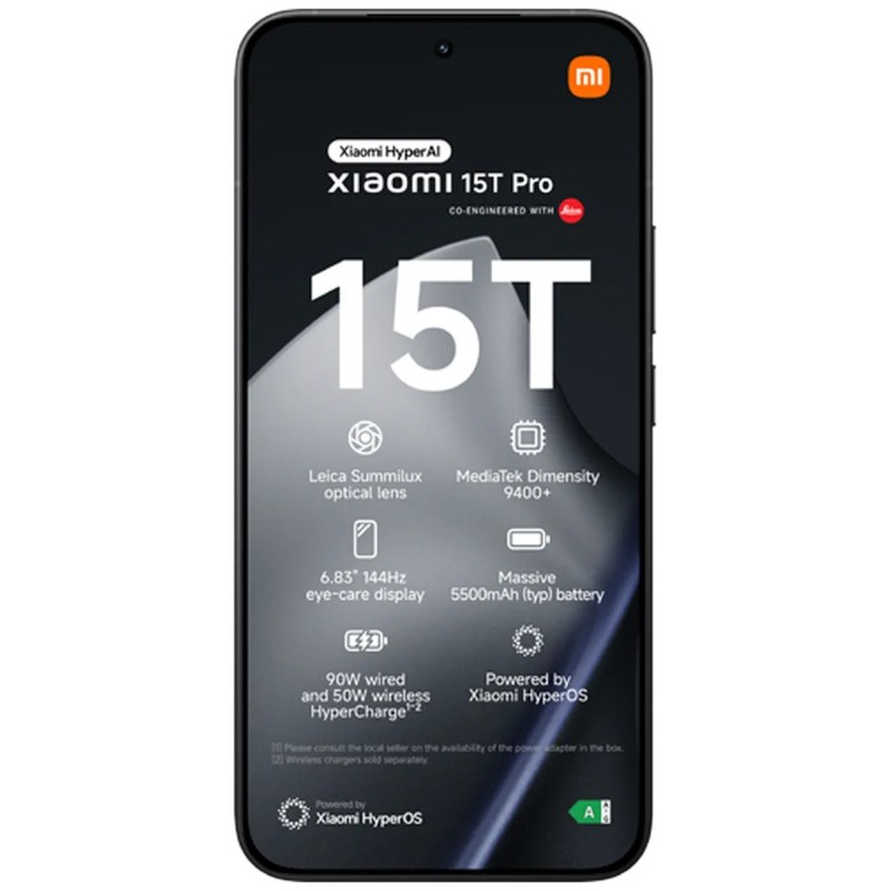 Pametni telefon Xiaomi 15T Pro, 512GB, črn