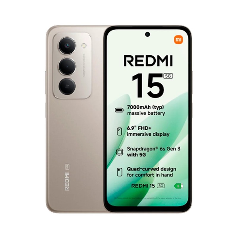 Pametni telefon Xiaomi Redmi 15 5G, 256GB, siv
