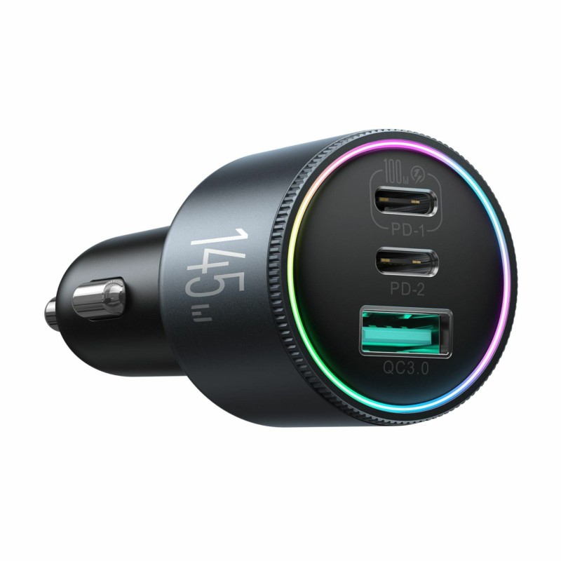 Avtomobilski polnilec Joyroom JR-CCN07, 145W, USB-A/C, črn