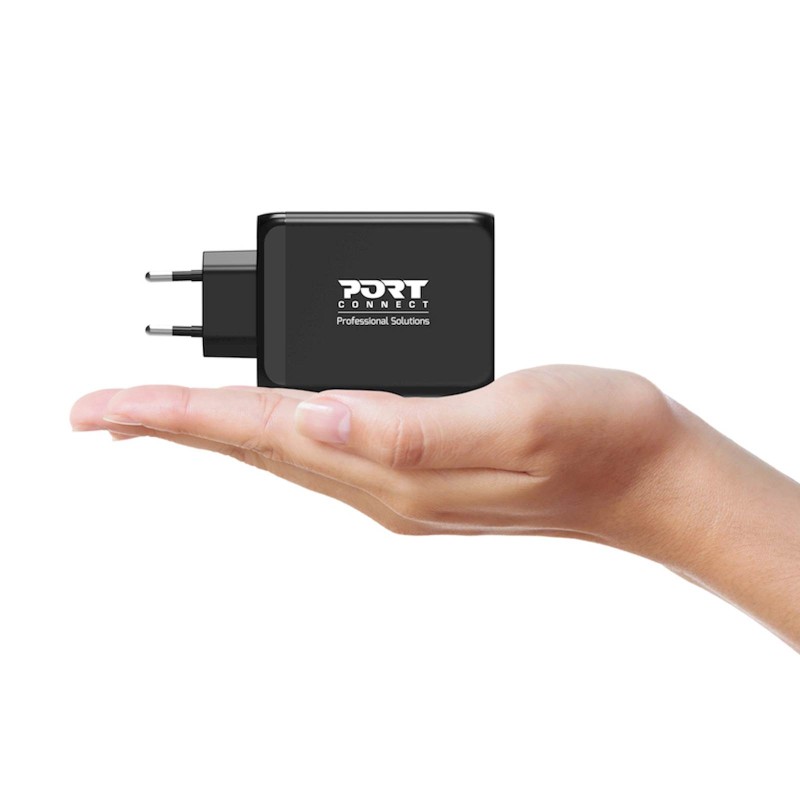 Polnilec PORT GaN USB-C PD 100W + kabel USB-C (130W), 2m