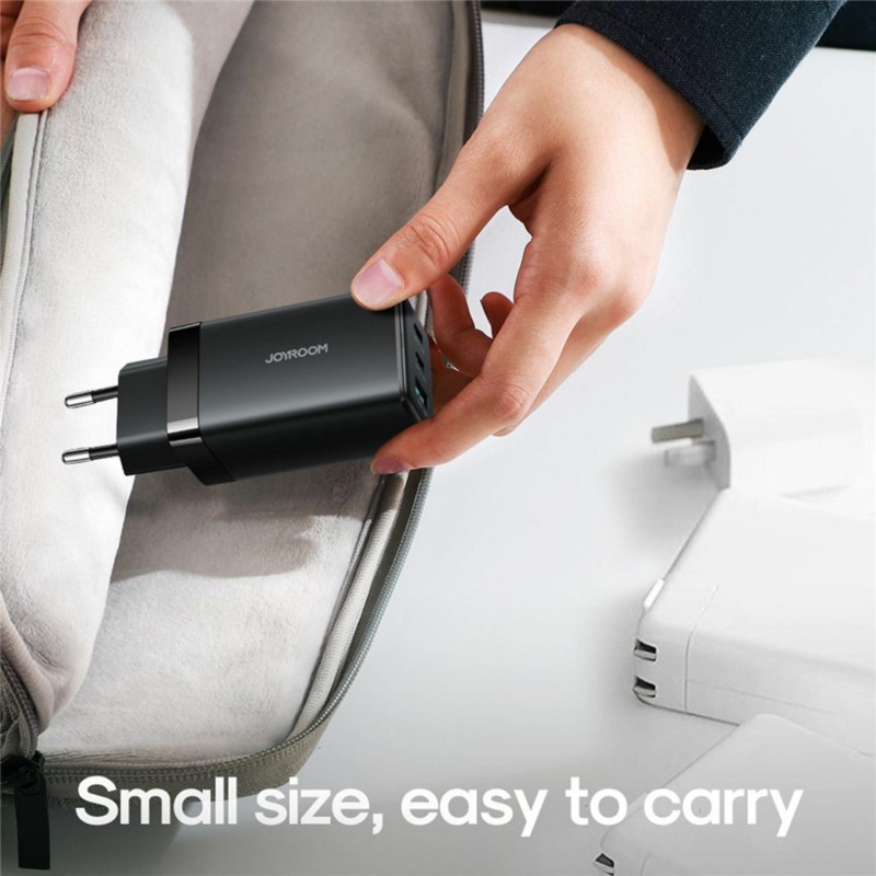 Polnilec Joyroom JR-TG10, 65W, USB-C/A, s kablom, črn