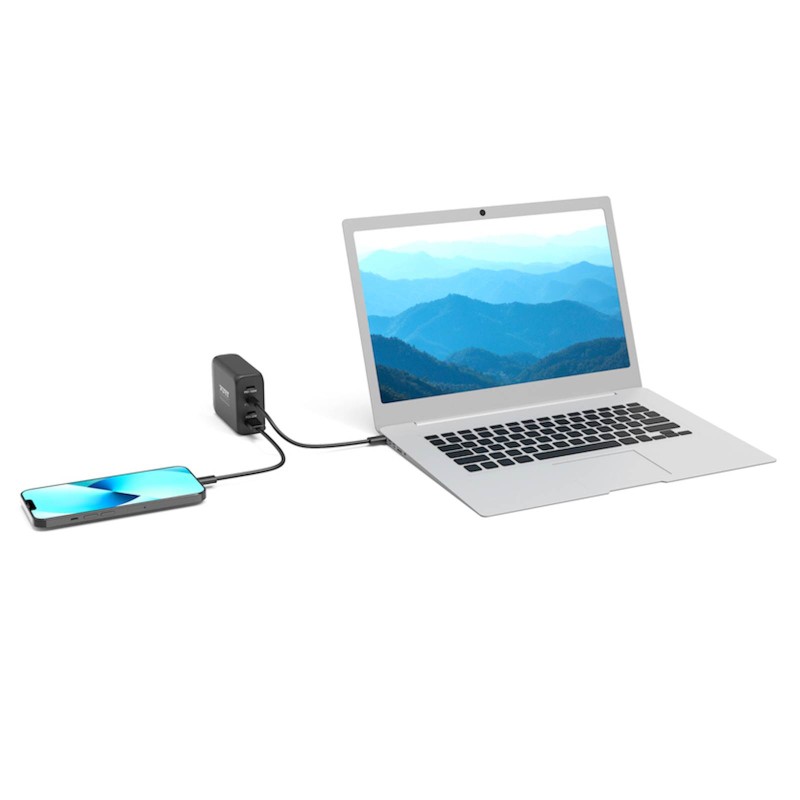 Polnilec PORT GaN USB-C PD 100W + kabel USB-C (130W), 2m