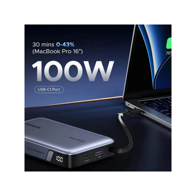 Prenosna baterija Powerbank Ugreen Nexode 55992B, 20000mAh