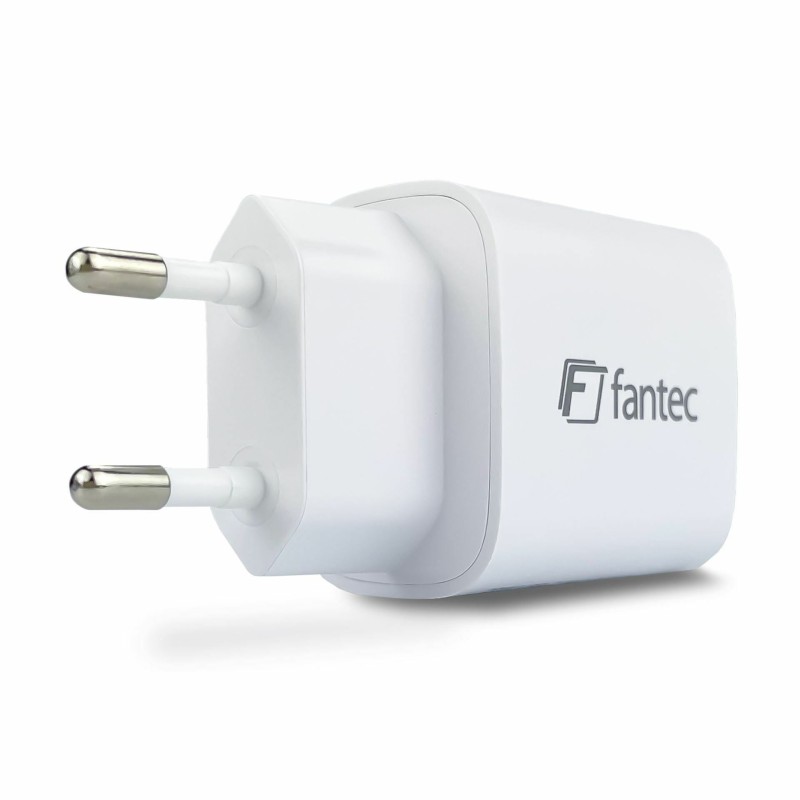 Polnilec Fantec 2575, 20W, USB-A, USB-C, bel