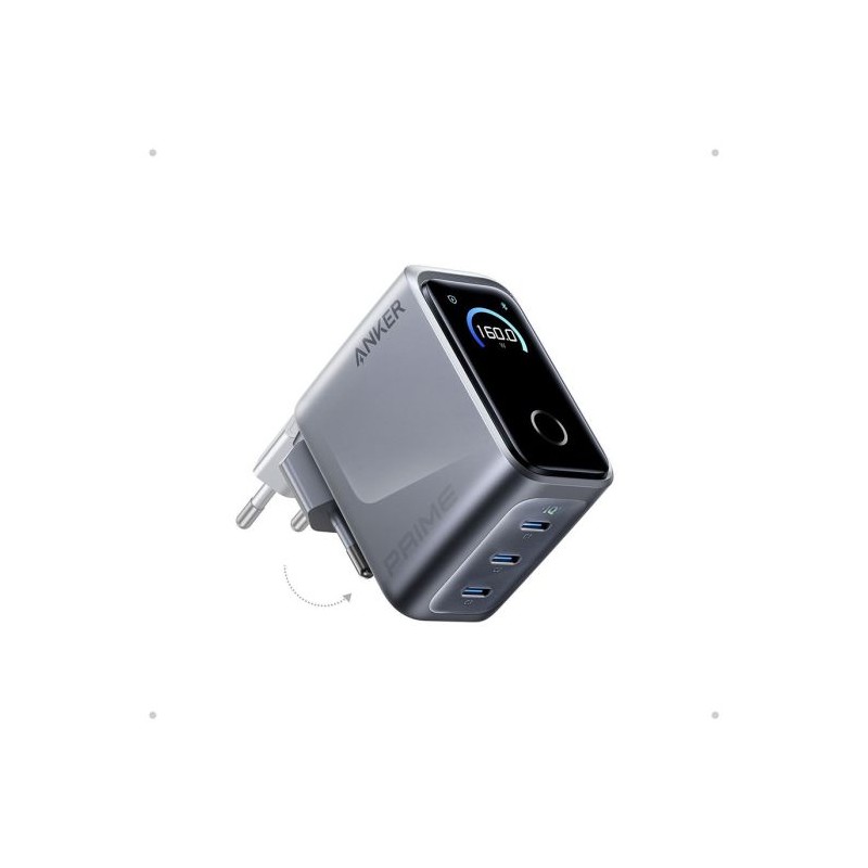 Polnilec Anker Prime A2687341, 160W, USB-C, črn