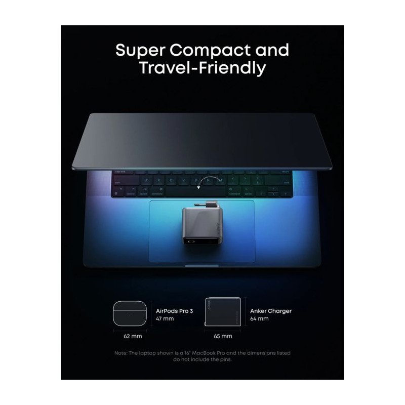 Polnilec Anker Prime A2687341, 160W, USB-C, črn