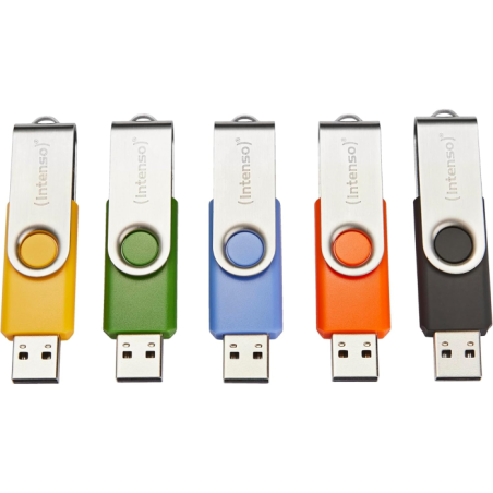 USB kjučki 5x32GB Intenso Basic Line, USB 2.0, barvni