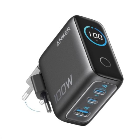 Polnilec Anker B121BGZ1, 100W, USB-C, temno siv