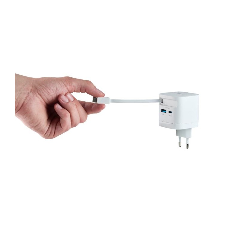 Polnilec Intenso W65ACIC, 65W, USB-C, bel