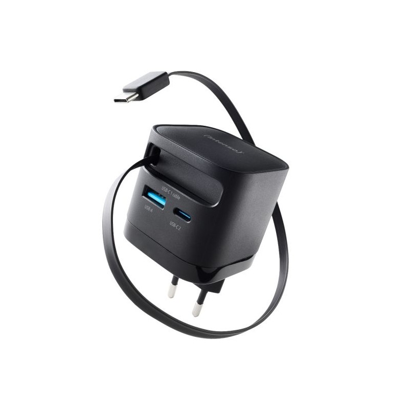 Polnilec Intenso W65ACIC, 65W, USB-C, črn