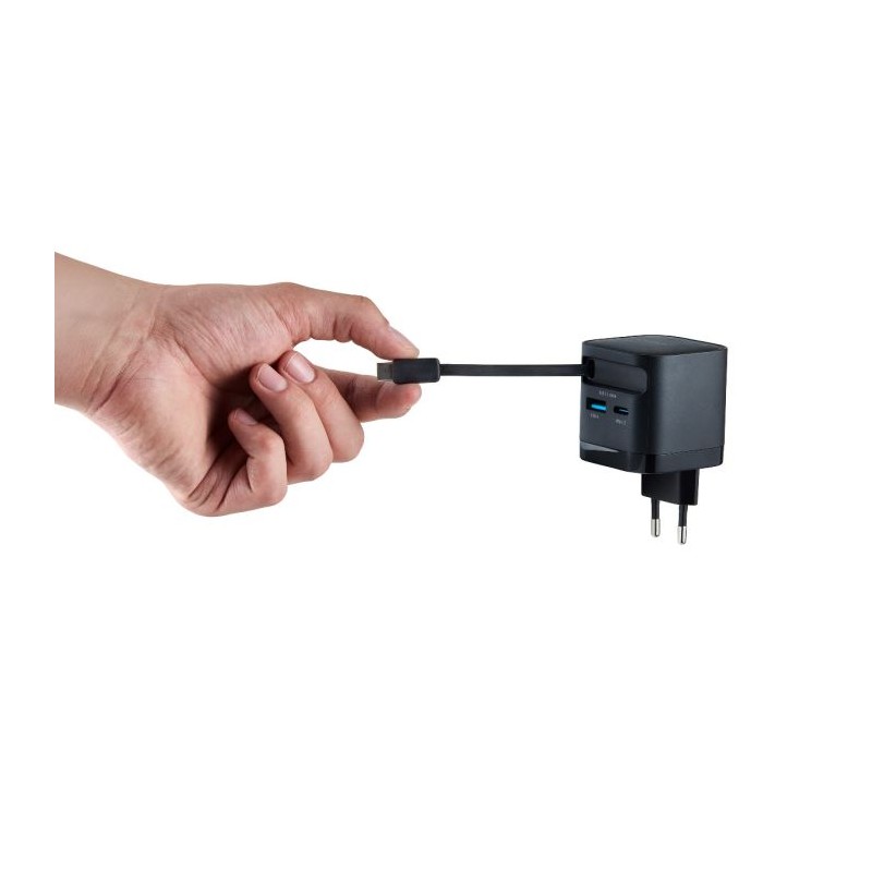 Polnilec Intenso W65ACIC, 65W, USB-C, črn