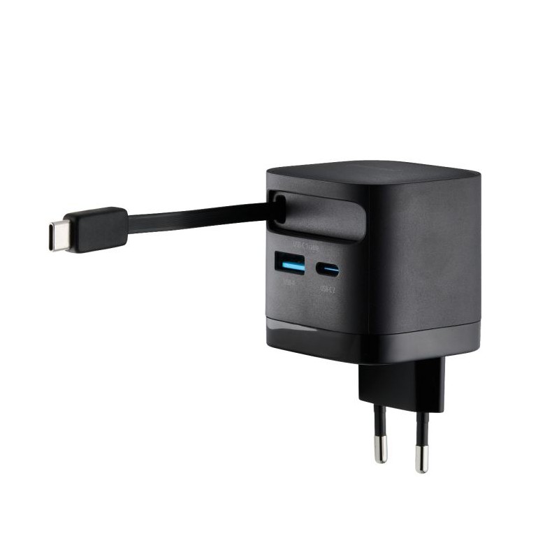 Polnilec Intenso W65ACIC, 65W, USB-C, črn