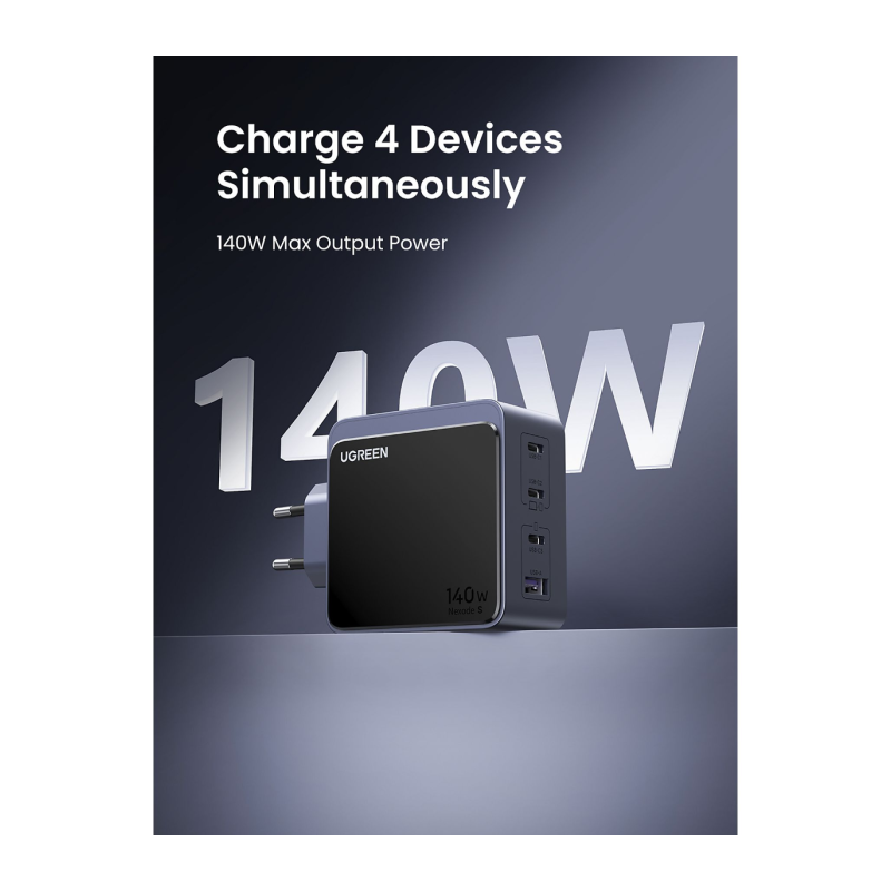 Polnilec Ugreen Nexode S, 140W, USB-C/A