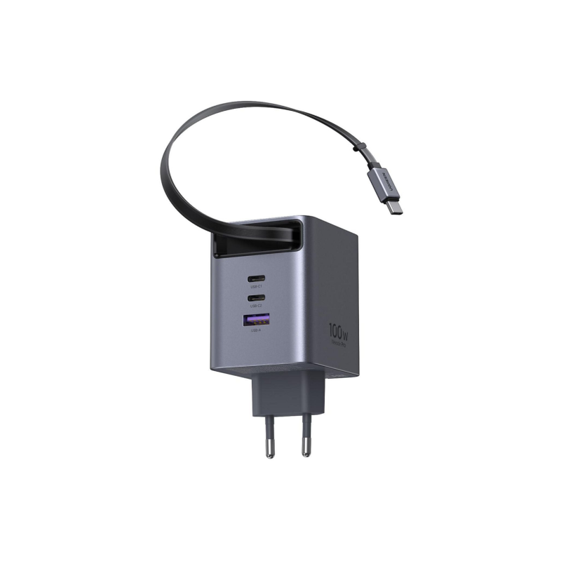 Polnilec Ugreen Retractable, 100W, USB-C