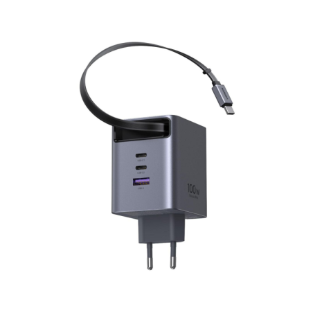 Polnilec Ugreen Retractable, 100W, USB-C