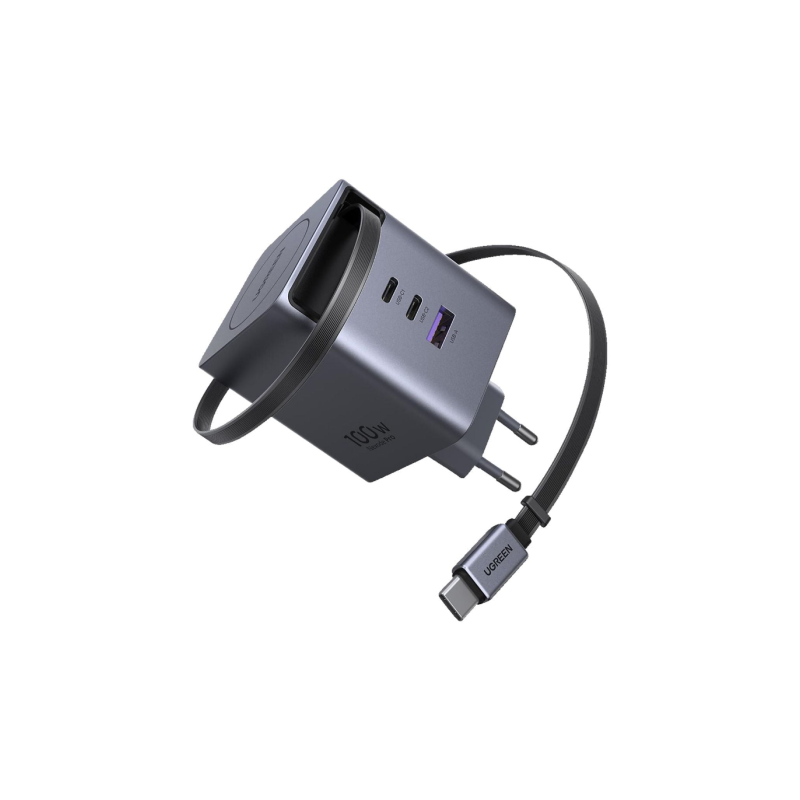 Polnilec Ugreen Retractable, 100W, USB-C