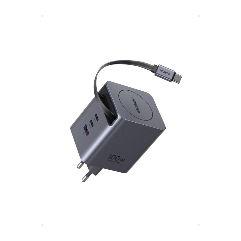 Polnilec Ugreen Retractable, 100W, USB-C