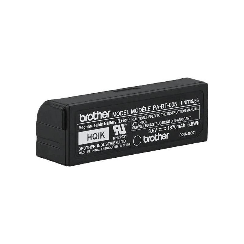 Litij-ionska polnilna baterija Brother PA-BT-005 za P-touch CUBE Plus