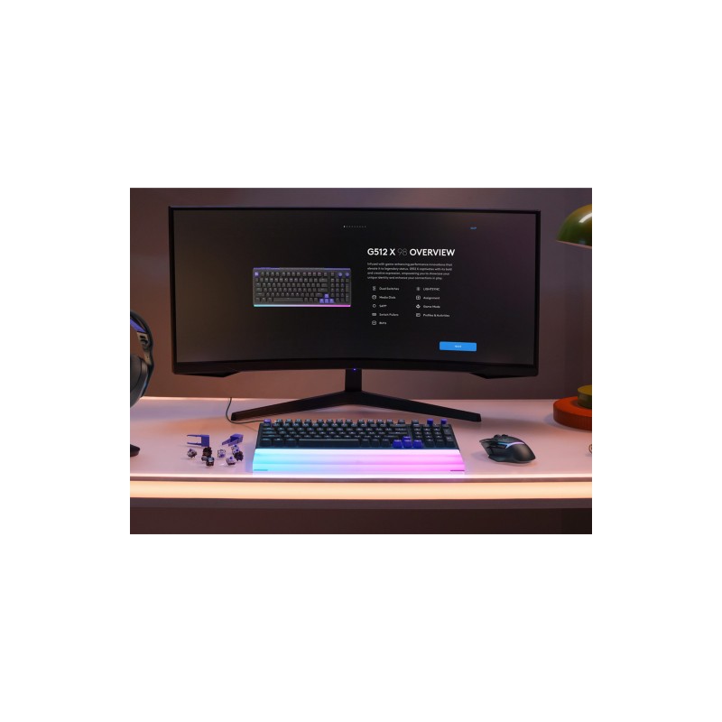 Tipkovnica Logitech G512 X 98, Linear, SLO g., črna