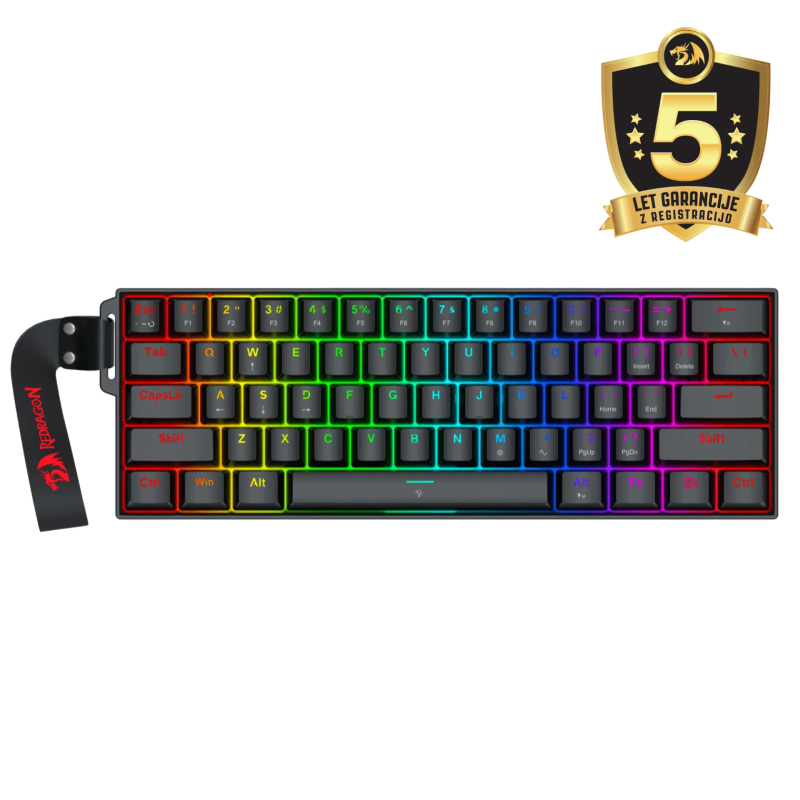 Tipkovnica Redragon Fizz K617 HE, črna