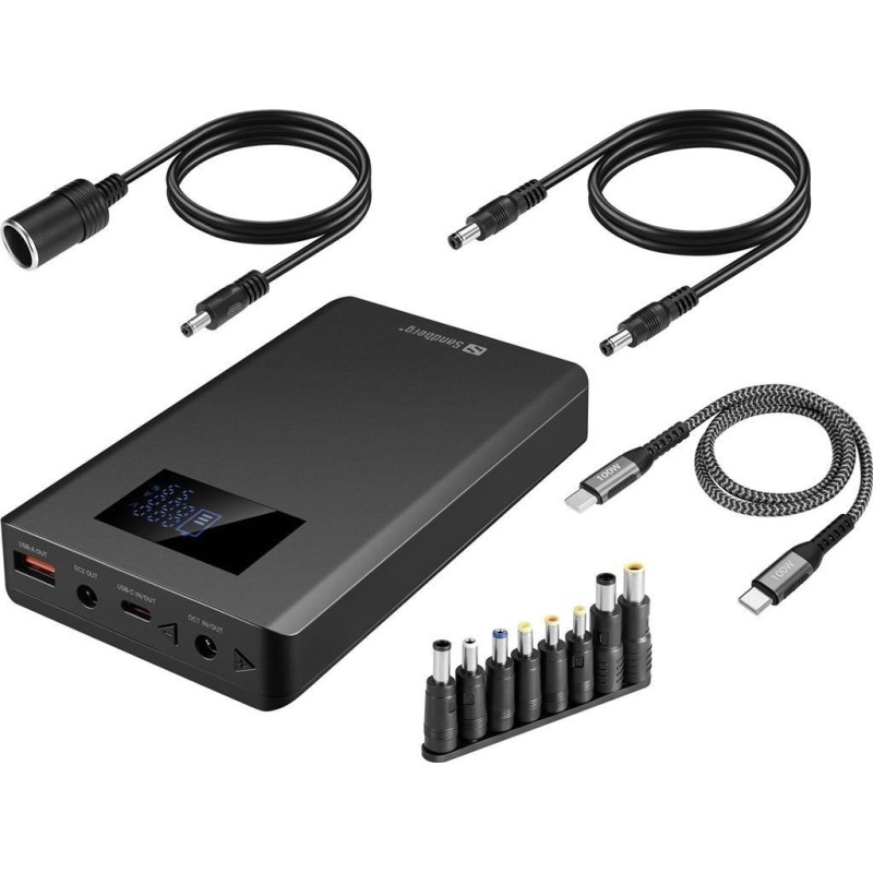 Prenosna baterija Powerbank Sandberg Laptop 20000 PD100W, 20000 mAh