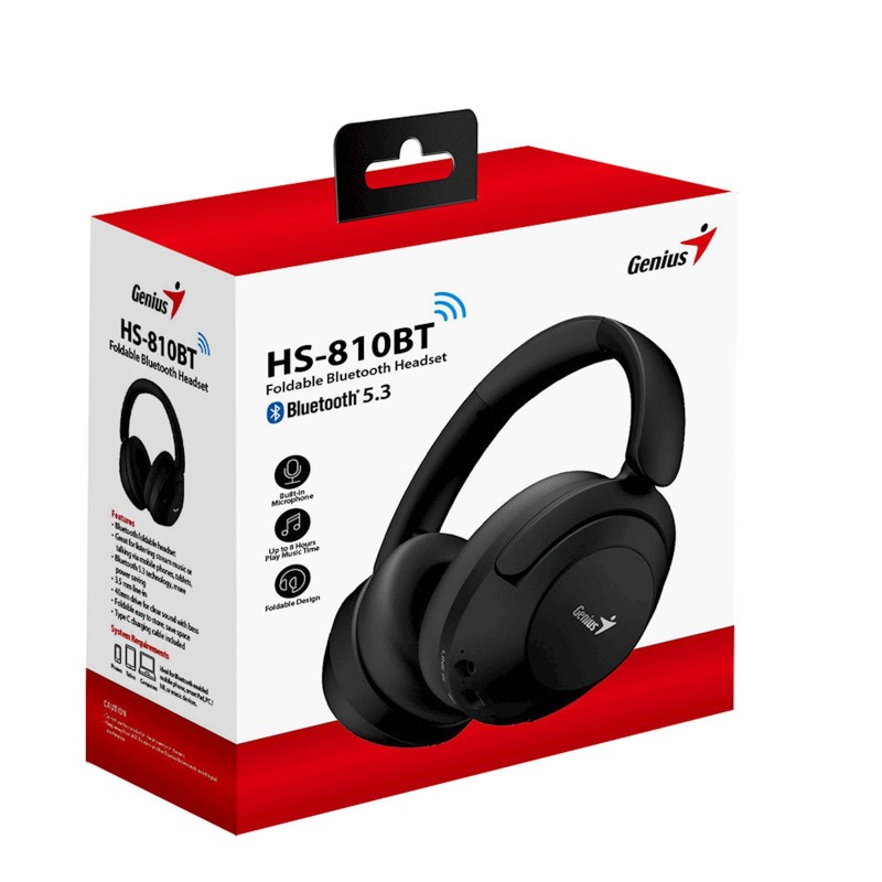 Slušalke Genius HS-810BT, črne