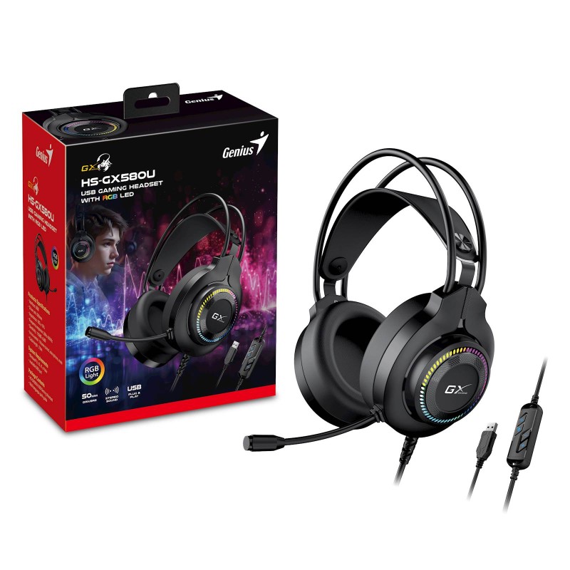 Slušalke Genius HS-GX580U, črne