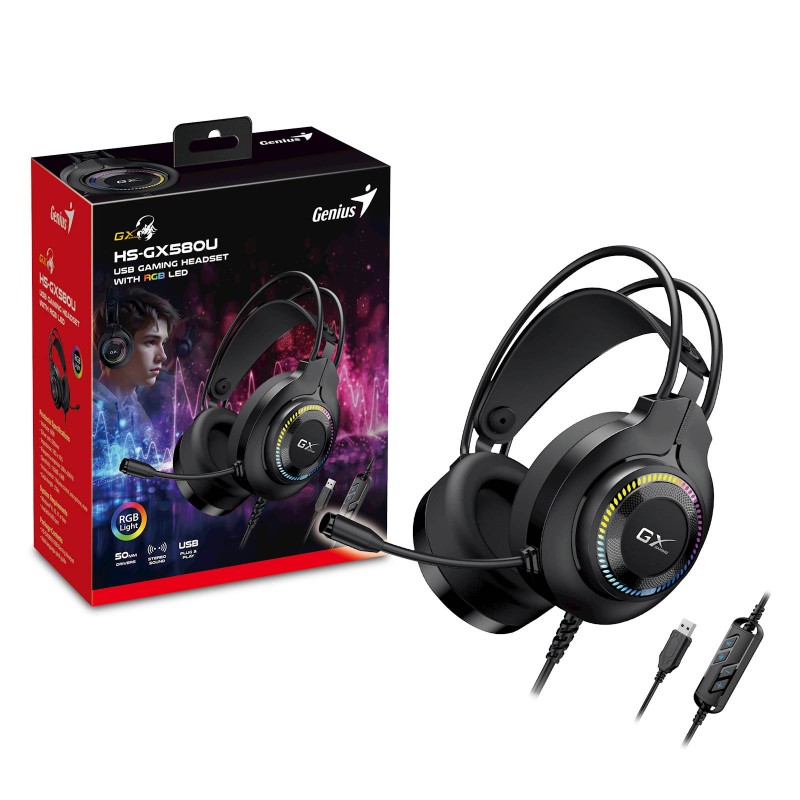 Slušalke Genius HS-GX580U, črne