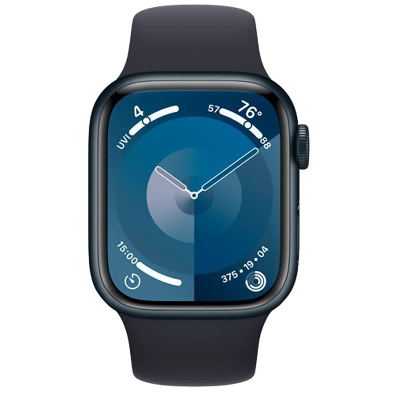 Pametna ura Apple Watch Series 9, 4G, 41mm, črna + pašček S/M, črn