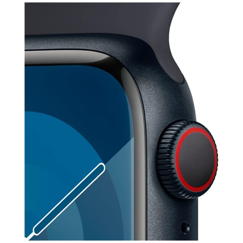 Pametna ura Apple Watch Series 9, 4G, 41mm, črna + pašček S/M, črn
