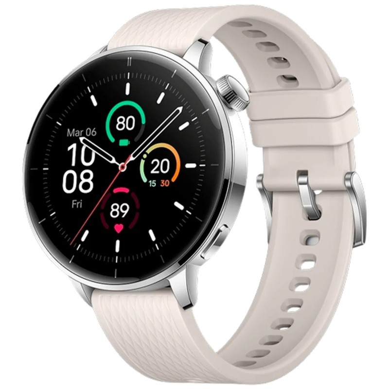 Pametna ura OnePlus Watch 3, 43mm, srebrna (bel pašček)