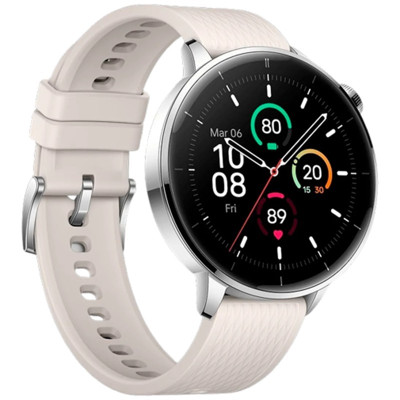 Pametna ura OnePlus Watch 3, 43mm, srebrna (bel pašček)