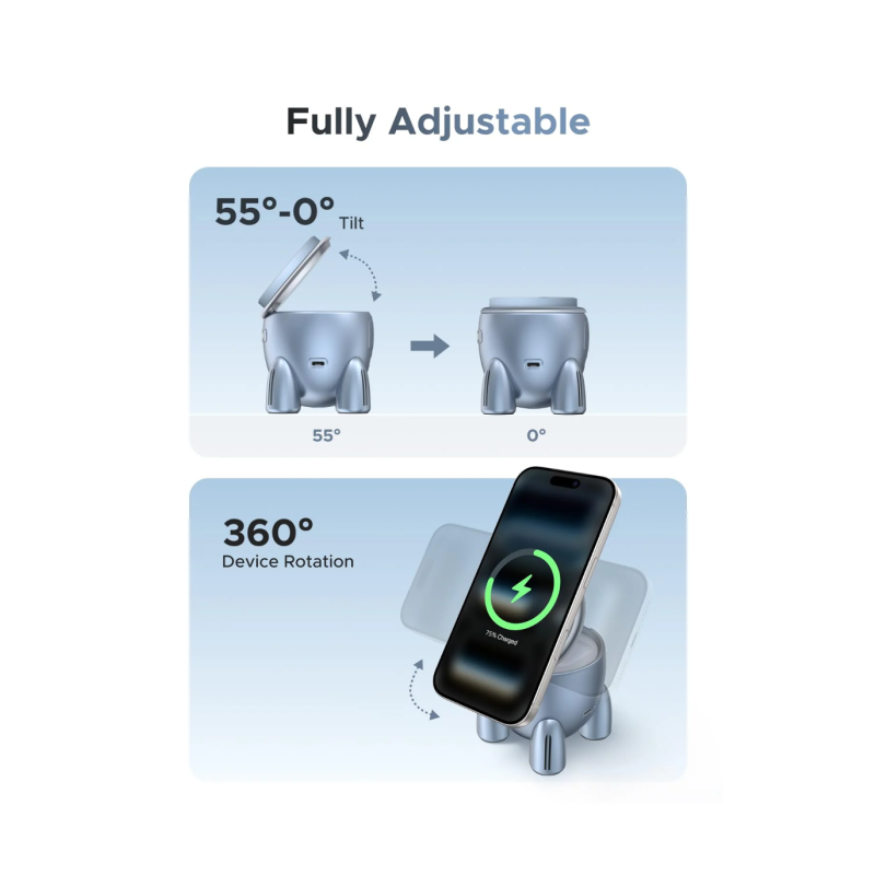 Polnilna postaja Ugreen 65300, 2-in-1 MagSafe, 30W