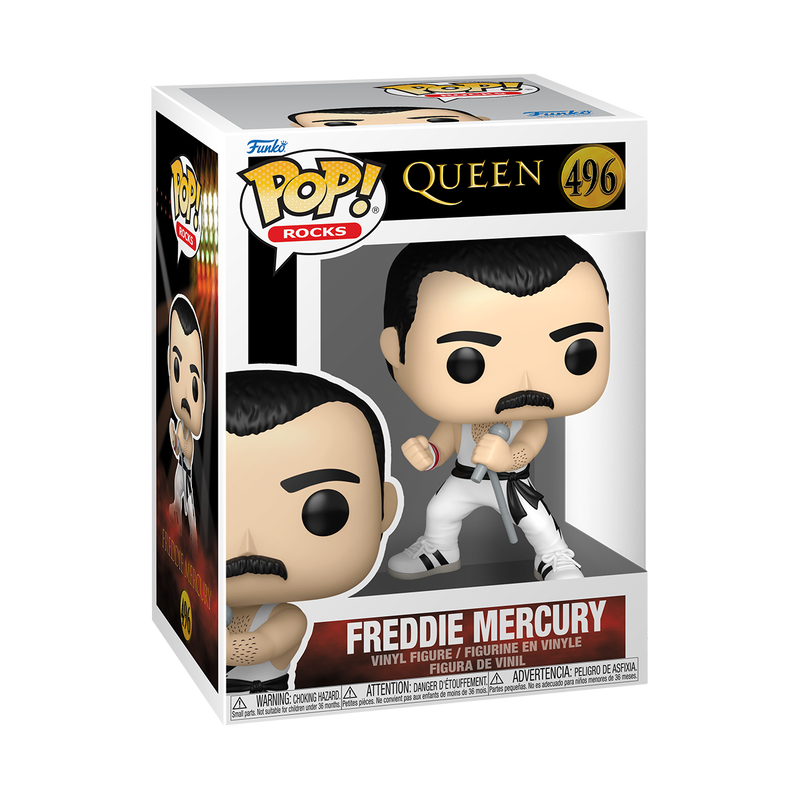 Figura FUNKO POP ROCKS: QUEEN - FREDDIE MERCURY (WHITE SINGLET)