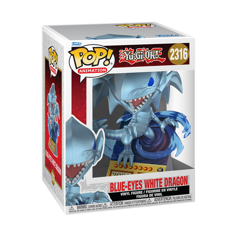 Figura FUNKO POP PREMIUM: YU-GI-OH! - BLUE-EYES WHITE DRAGON (CARD)