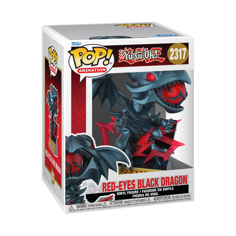 Figura FUNKO POP PREMIUM: YU-GI-OH! - RED-EYES BLACK DRAGON (CARD)