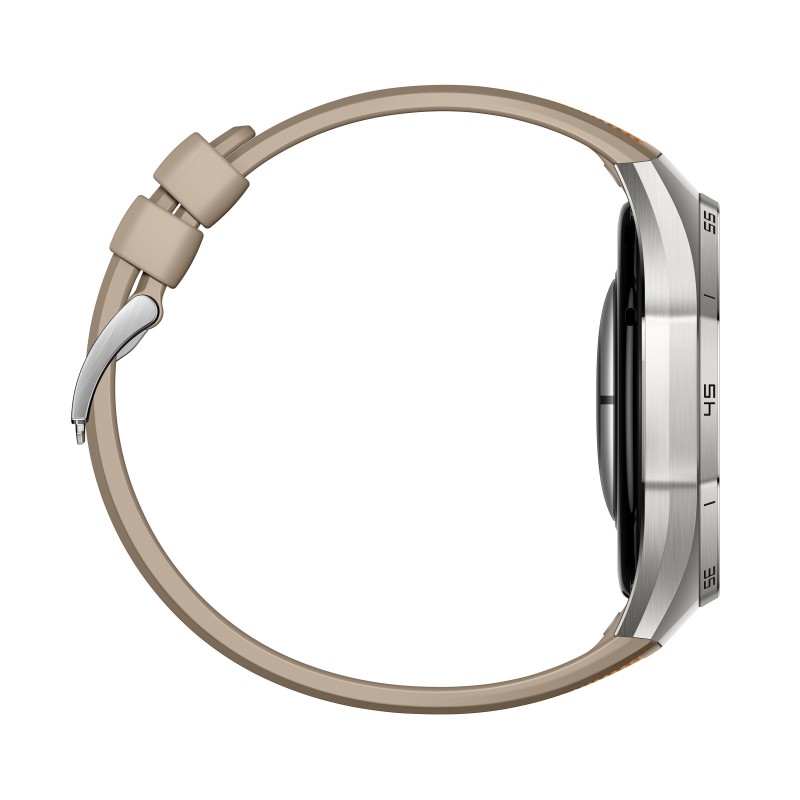 Pametna ura Huawei Watch GT 6 Pro, 46mm, srebrna (rjav pašček)