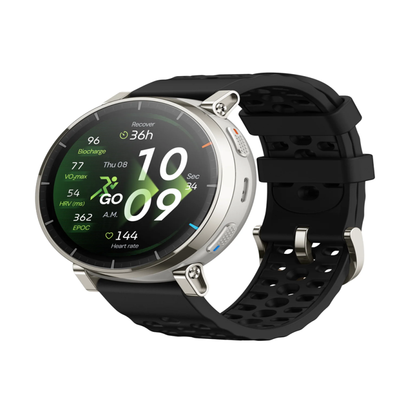 Pametna ura Amazfit Active 3 Premium, srebrna