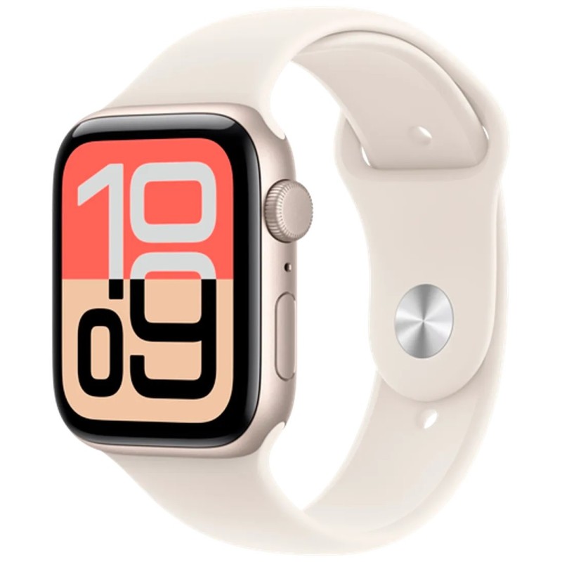 Pametna ura Apple Watch SE 3, 44mm, zlata + pašček M/L, bež